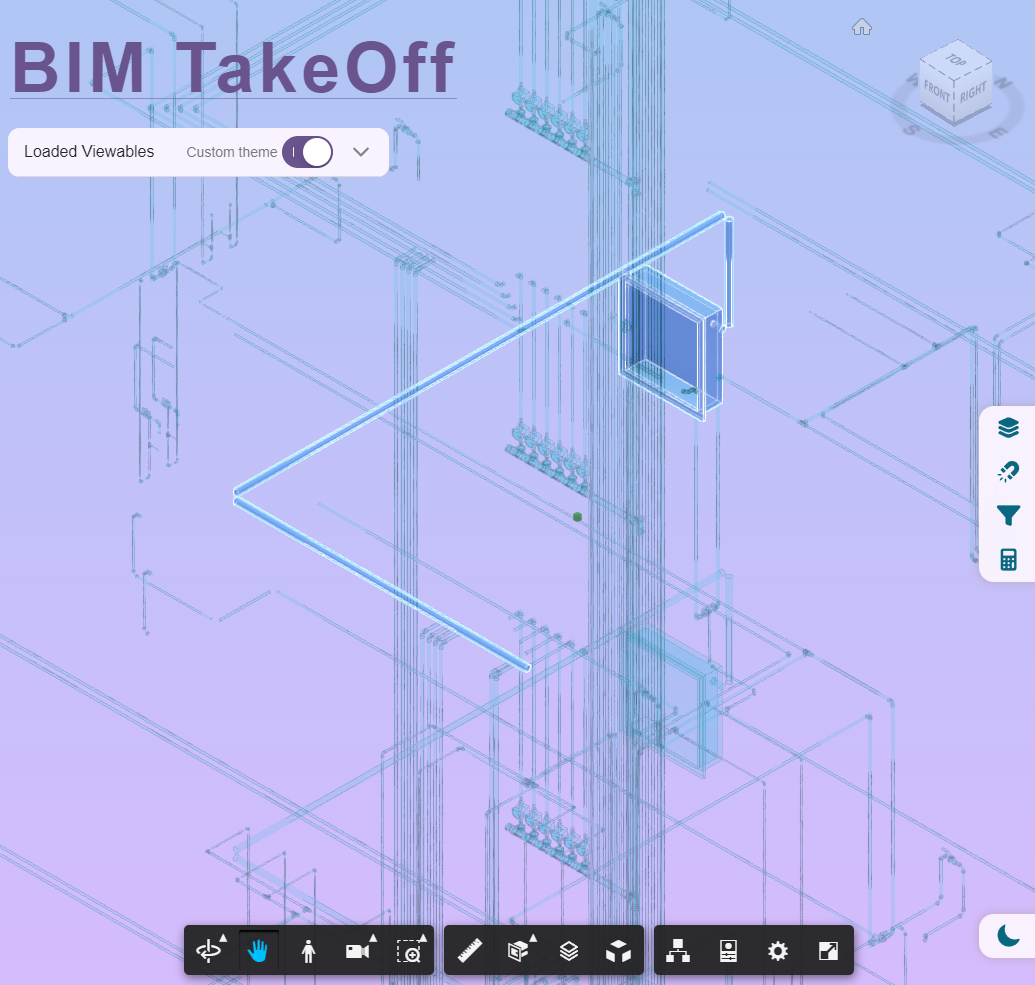 Aislamiento y selección de elementos del modelo asociados a un concepto del catálogo.